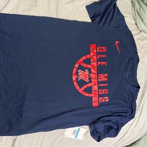 Nike Men's Navy Ole Miss Basketball T-Shirt